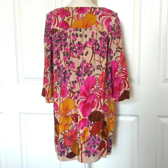 Tibi Silk Floral Mini Dress - Picture 4 of 6